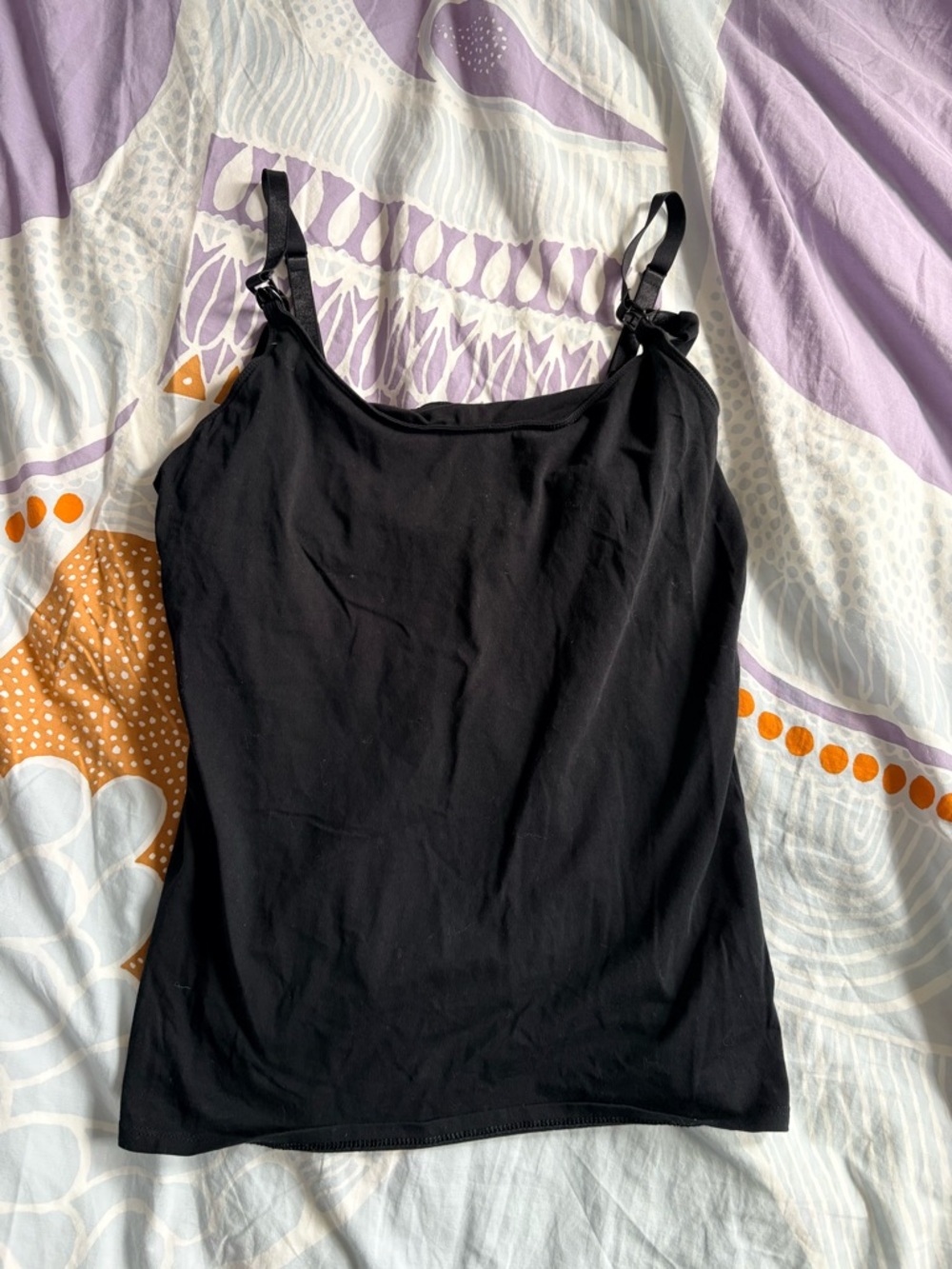 Bundle of 6 clip down Nursing Tank Tops size L - Picture 3 of 11